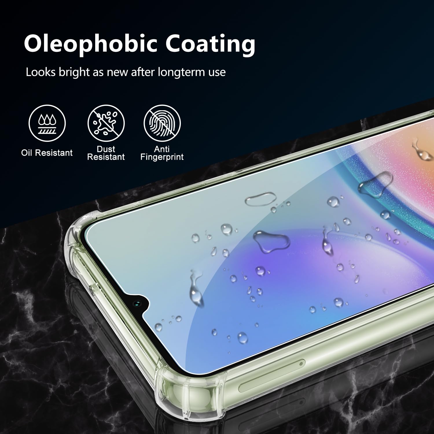 Shockproof Clear Samsung Galaxy A05s Phone Case with 2-Pack Tempered Glass Screen Protector - Anti-Scratch Transparent Bumper Cover for Samsung A05s - Perfect for Everyday Protection & Outdoor Activities