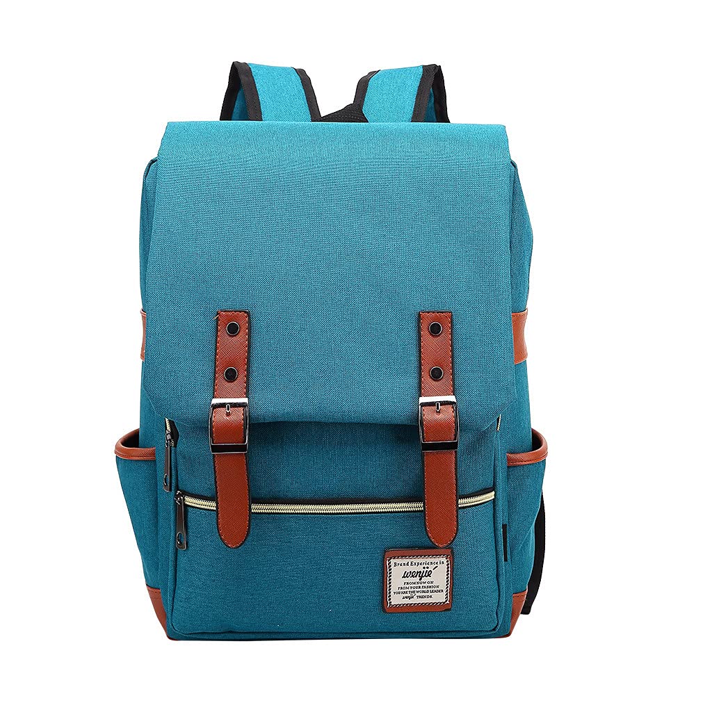 Vintage Canvas Backpack for Men & Women - 14''-16'' Retro Fashion Travel Backpack, Mini Diaper Bag for Moms | Perfect for Outdoor Adventures, Daily Commute & Parenting Trips