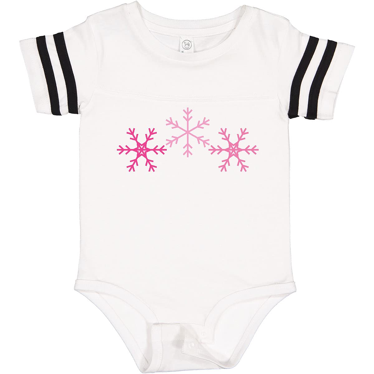 Inktastic Pink Snowflakes Baby Bodysuit - Cute Winter Outfit for Newborns & Infants - Perfect for Christmas, Holiday Photos & Family Gatherings