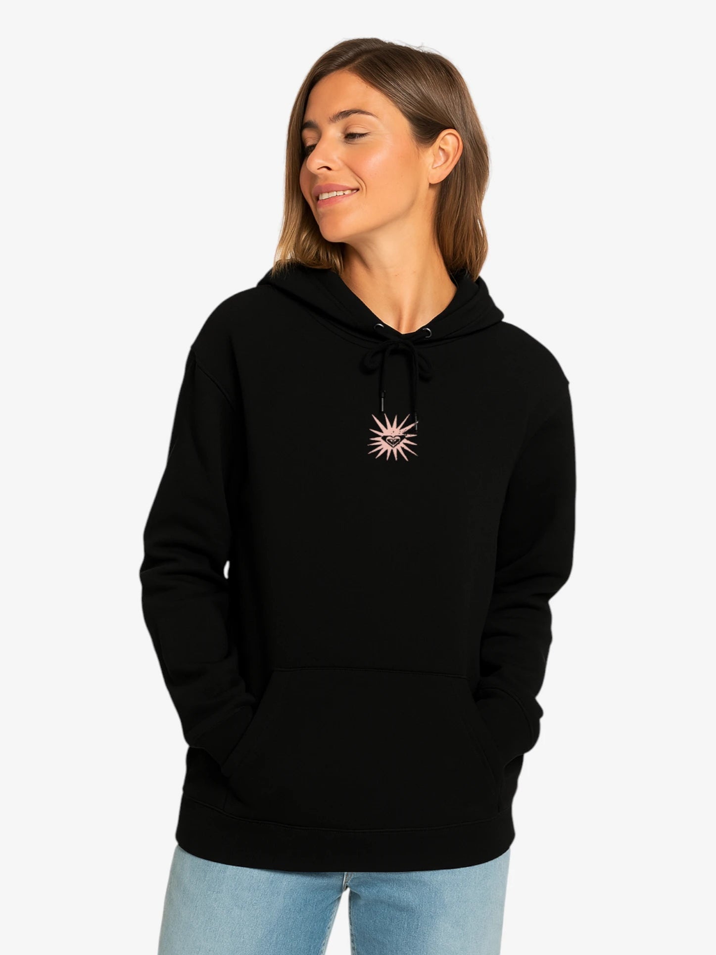 Roxy Riad Surf Black Hoodie for Women - Stylish & Comfortable Pullover for Surfing, Beach & Casual Wear