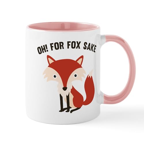 White/Pink Inside - Oh! For Fox Sake Mug