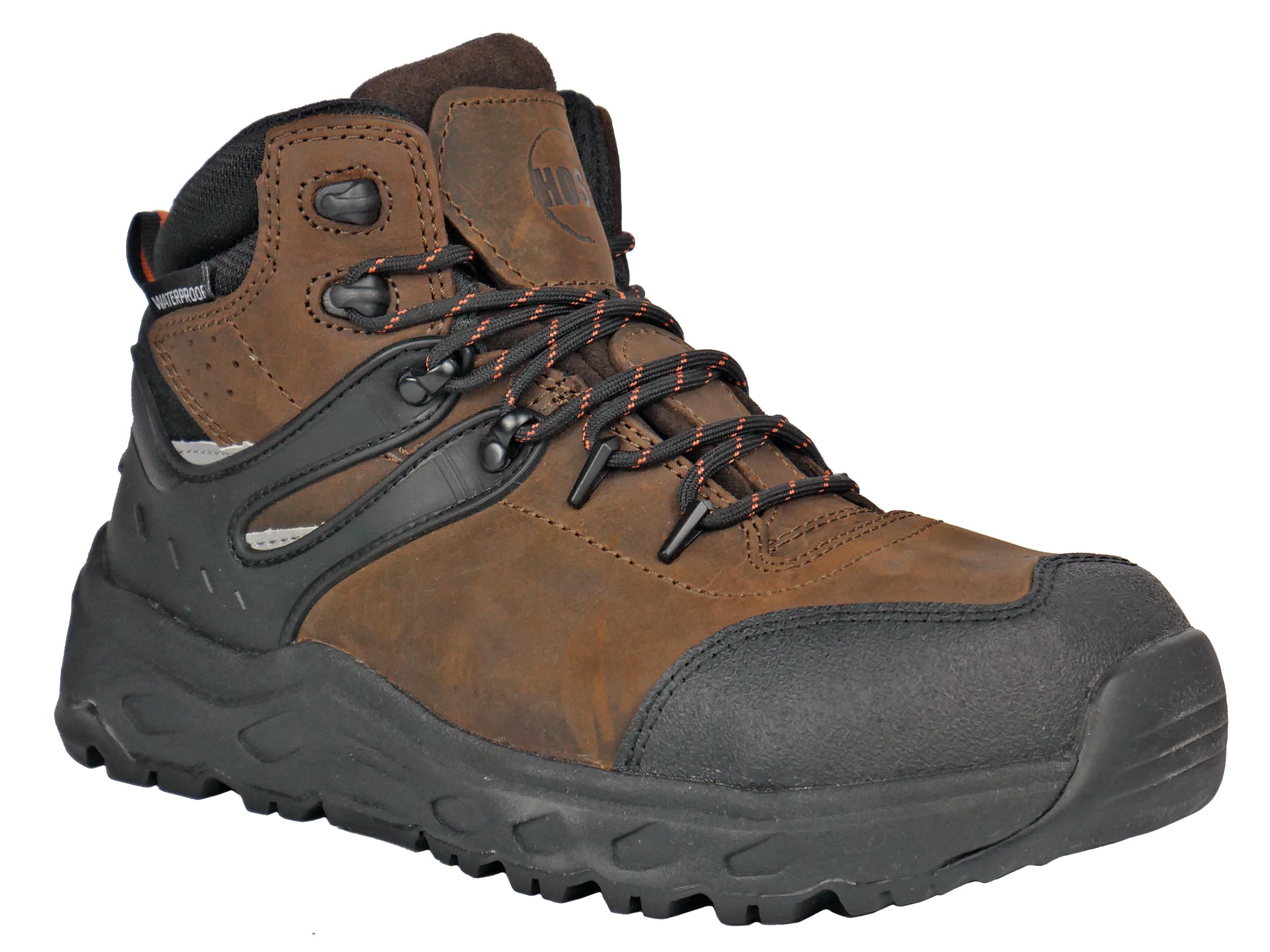Men's Stomp Aluminum Safety Toe Waterproof Work Boots - Big Sizes for Construction, Warehouse & Outdoor Work