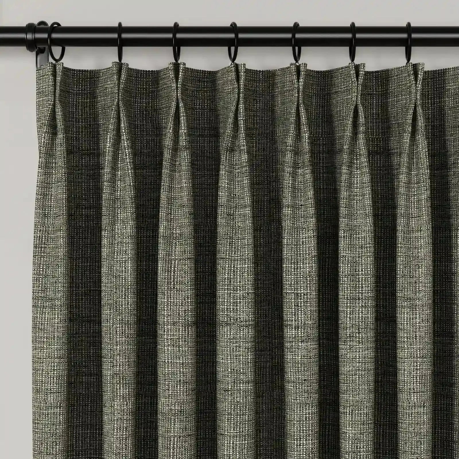 Lydia Lattice Jacquard Pleated Curtains for Living Room & Bedroom - Elegant Window Treatments for Home Decor