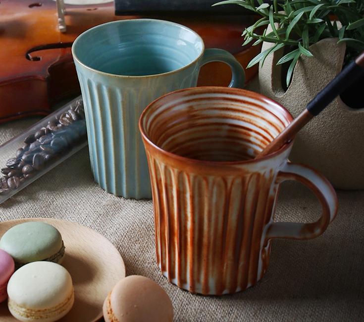 Handmade Large Capacity Ceramic Coffee Mug - 20oz Insulated Cappuccino & Tea Cup for Home, Office, and Outdoor Use