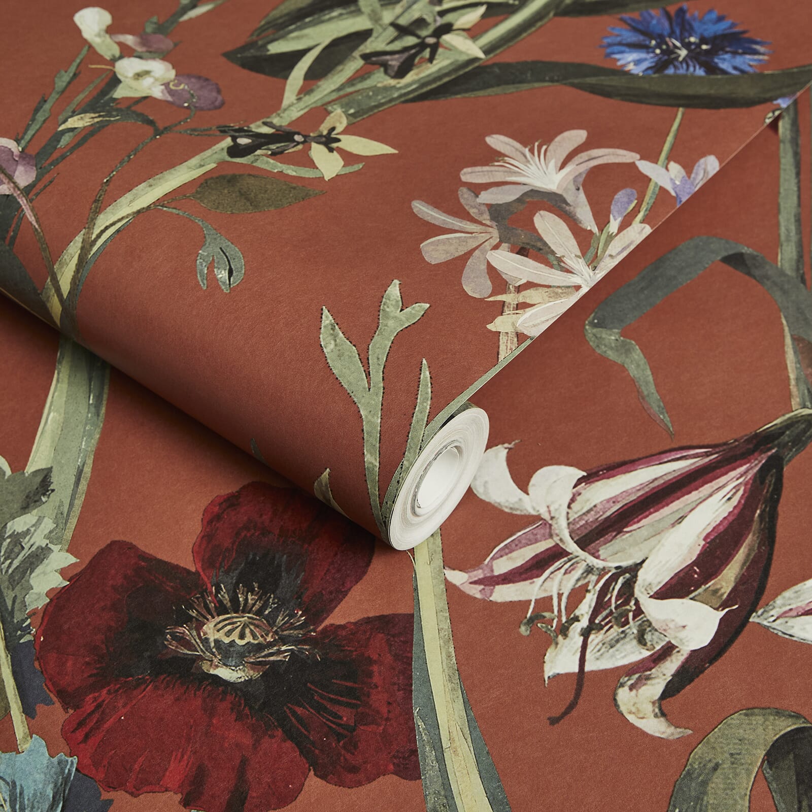 FLORA DELANICA Peel and Stick Wallpaper - Self-Adhesive Clay Pattern Removable Wallpaper for Bedroom, Living Room & Home Decor