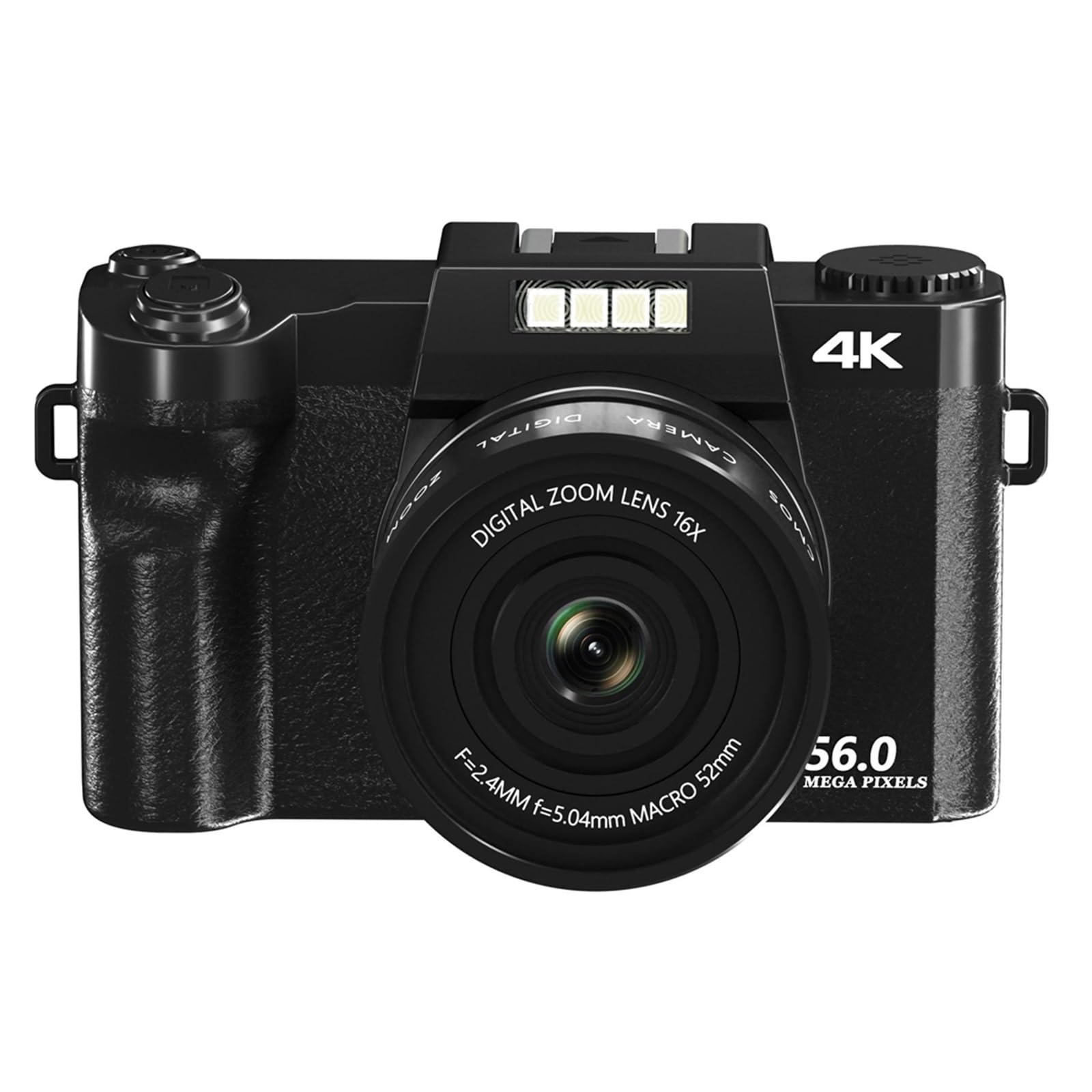 4K Digital Video Camera with Auto Focus - 128GB Memory for Photography, Vlogging & Webcam (Ideal for YouTube, Travel, Live Streaming)