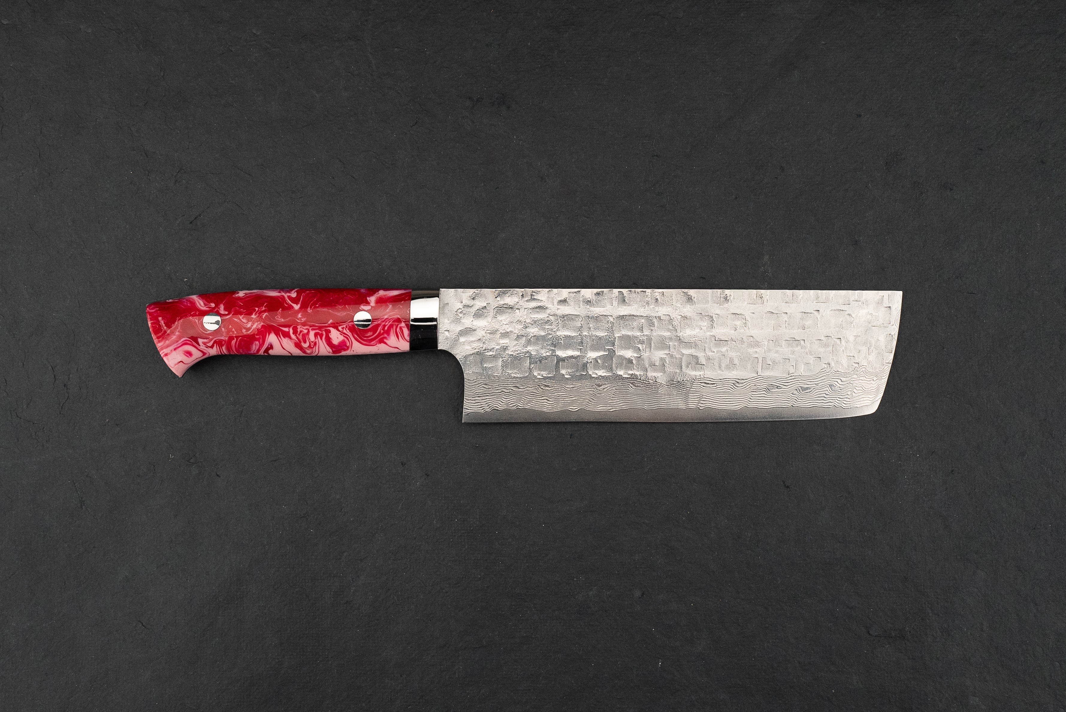 Takeshi Saji VG10 Damascus Steel Nakiri Knife 180mm - Japanese Chef Knife for Slicing, Dicing & Chopping Vegetables - Perfect for Home Cooks & Professional Chefs