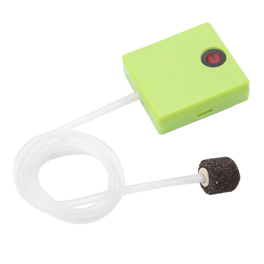 Portable Battery Operated Fish Tank Aerator with Air Stone - Oxygen Pump for Aquariums, Ponds & Fish Tanks - Ideal for Home Aquariums, Outdoor Ponds & Travel Use