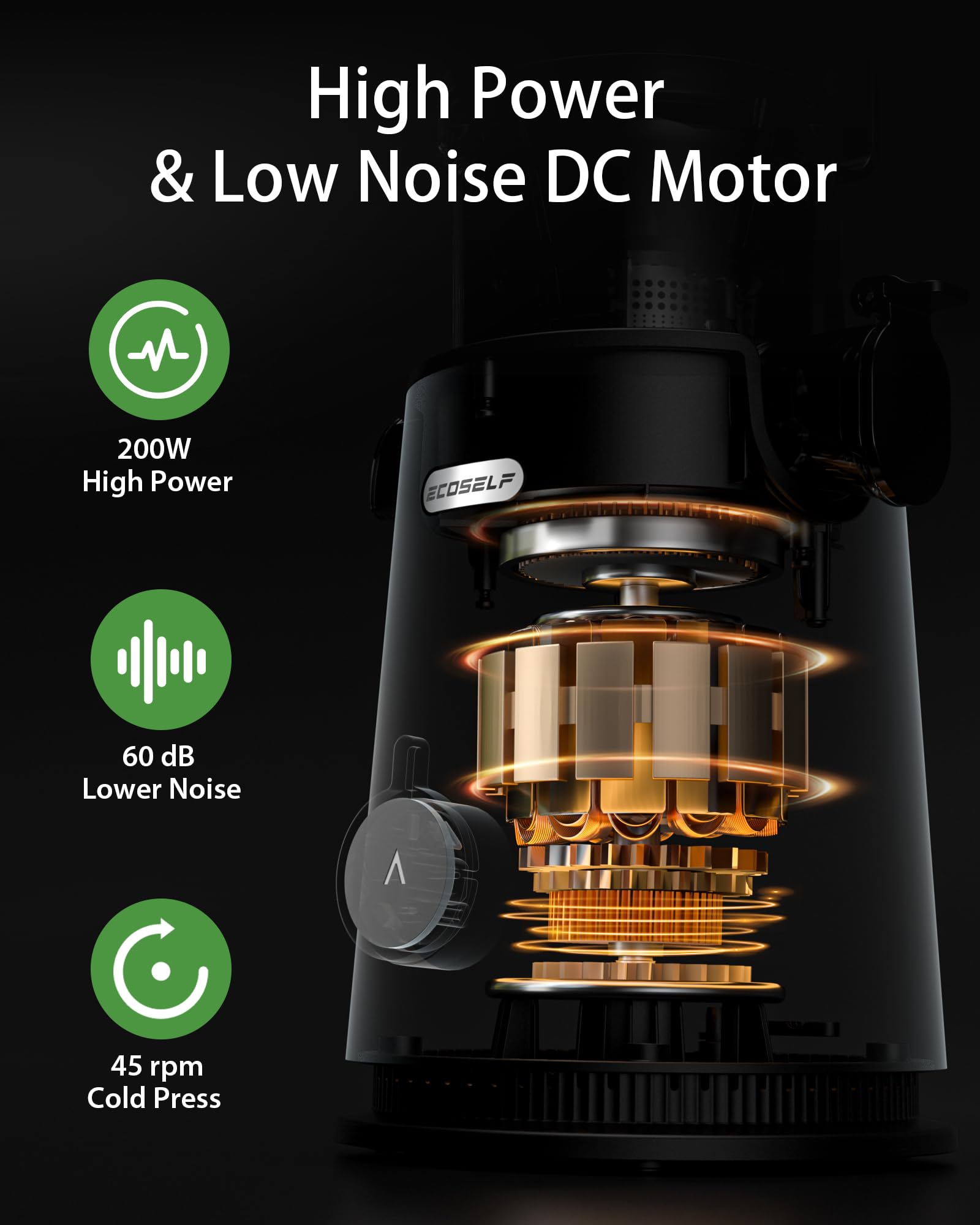 Premium Slow Juicer Machine with 4.35