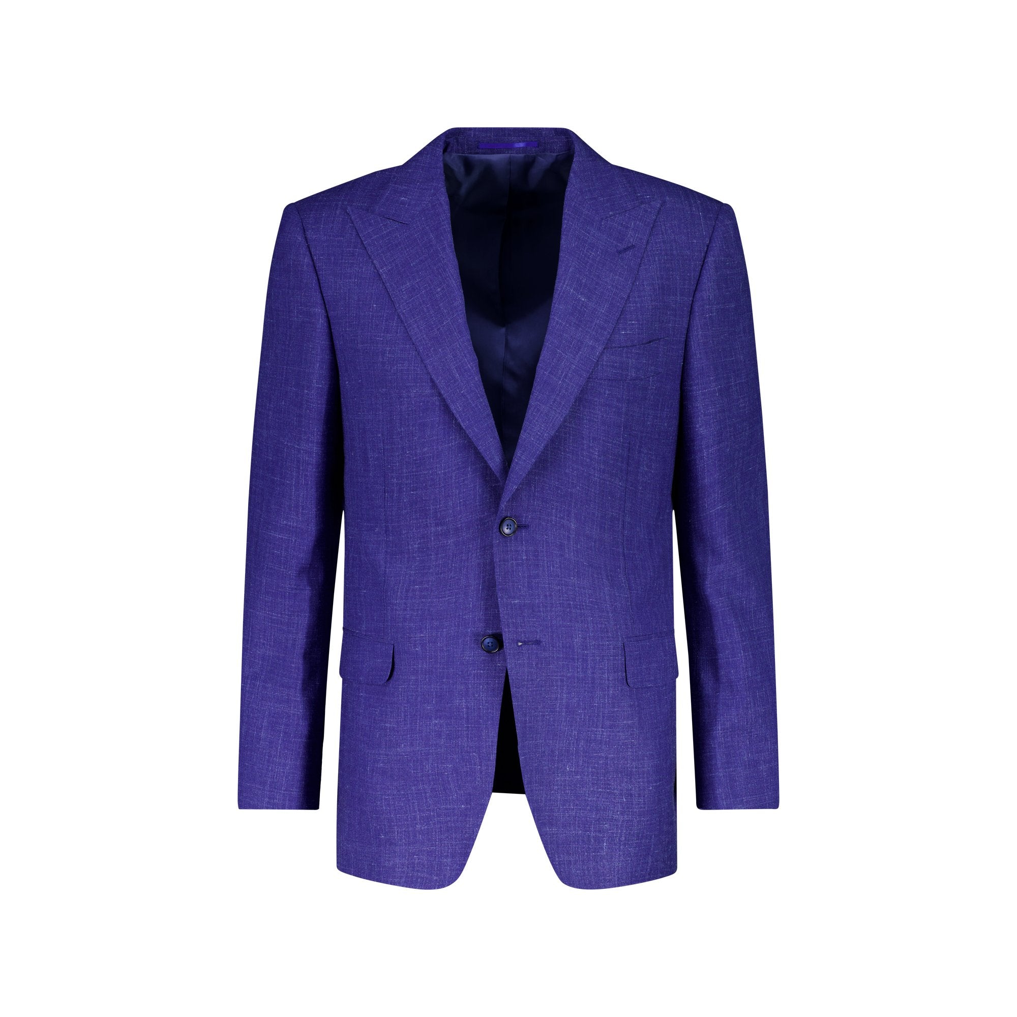HENRY SARTORIAL Men's Blue Wool Blend Suit Jacket - Premium Business Blazer for Office, Wedding & Formal Events
