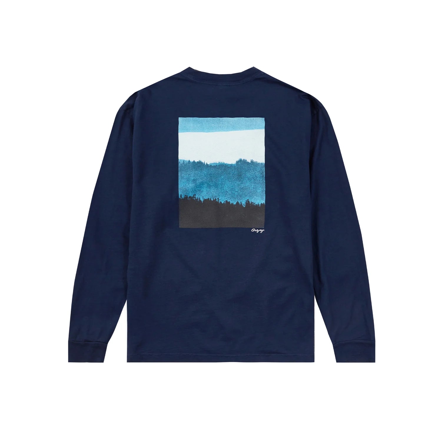 Only NY Surveyor Long Sleeve T-Shirt for Men - Comfortable Navy Blue Crewneck Casual Shirt - Perfect for Streetwear, Work & Everyday Wear