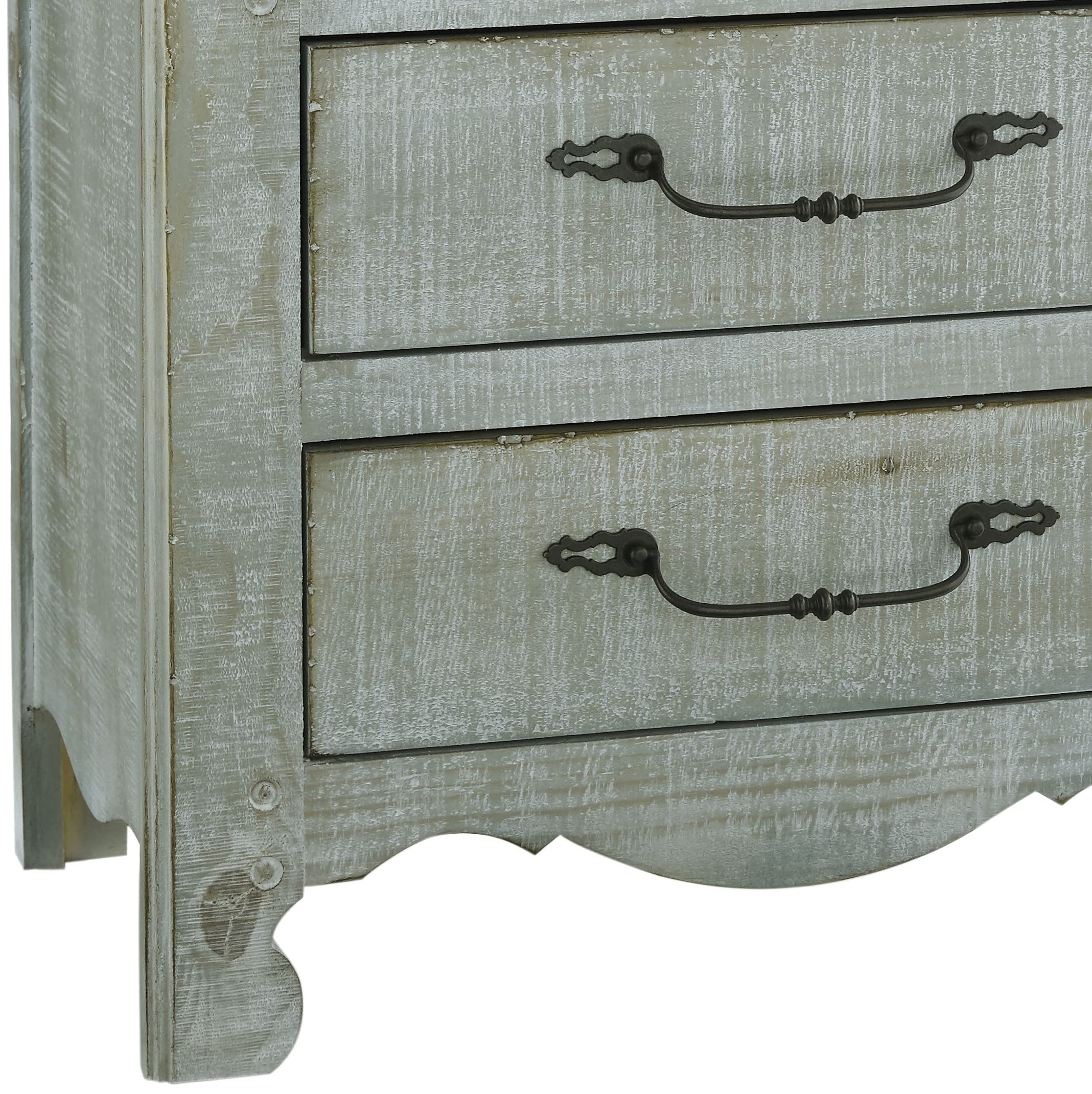 Progressive Furniture Chatsworth Nightstand - Mint Green Finish, Modern Bedside Table with Storage for Bedroom, Living Room, or Guest Room