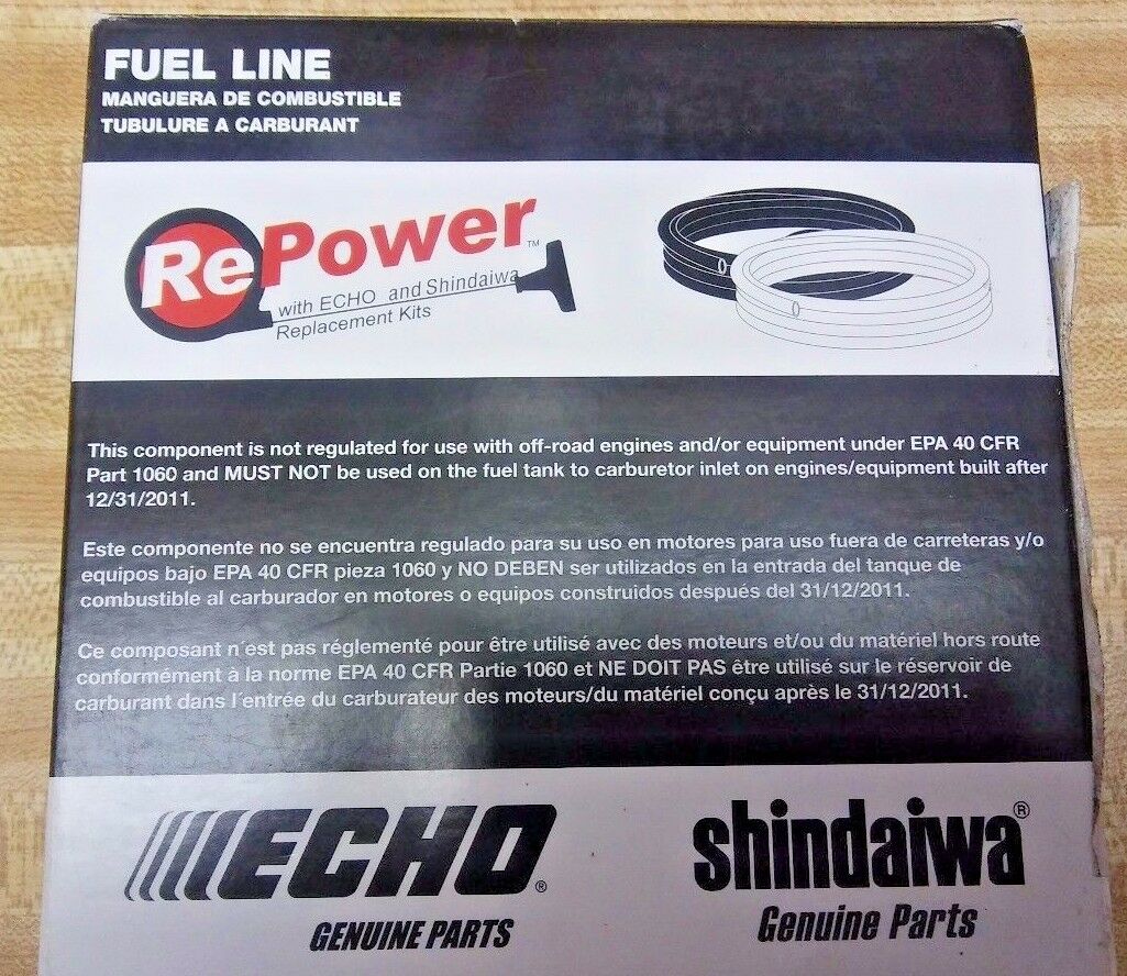 Genuine ECHO 25ft Fuel Line 3mm x 5mm for Small Engines - Compatible with Chainsaws, Trimmers & Outdoor Power Equipment