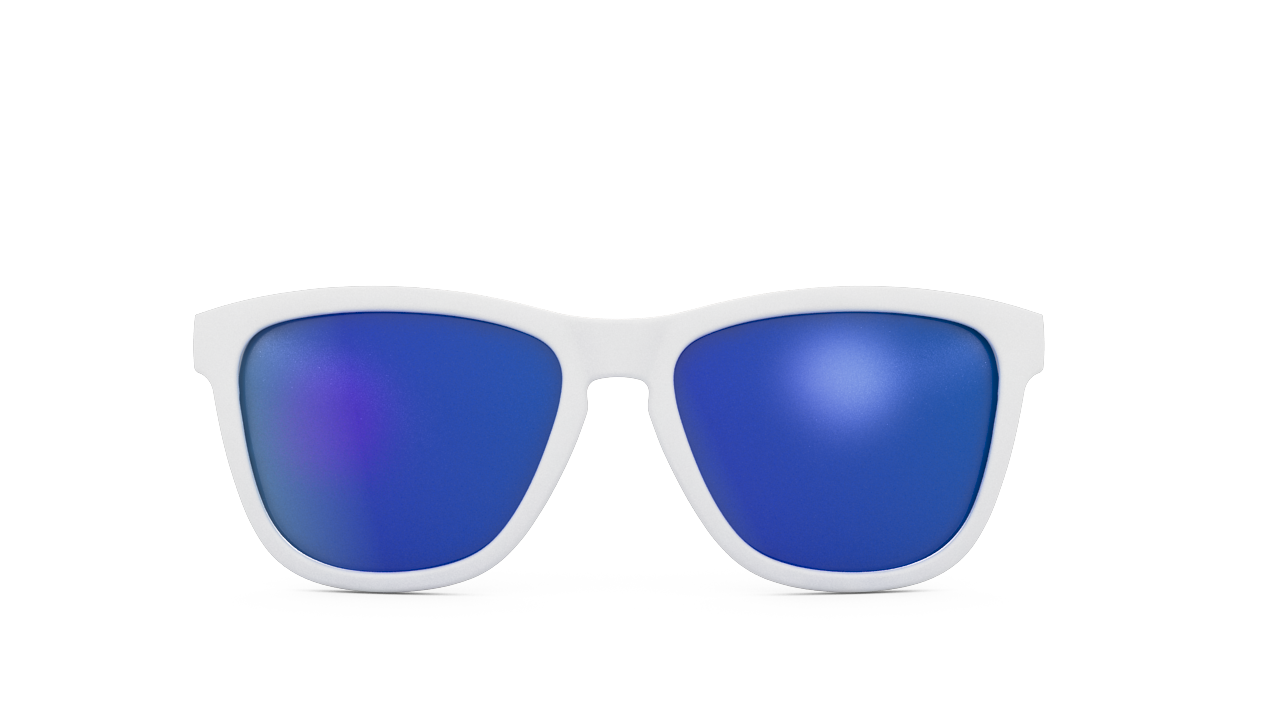 Goodr OG Polarized Sunglasses - Iced by Yetis - UV Protection, Lightweight & Comfortable for Running, Cycling, Hiking & Outdoor Activities