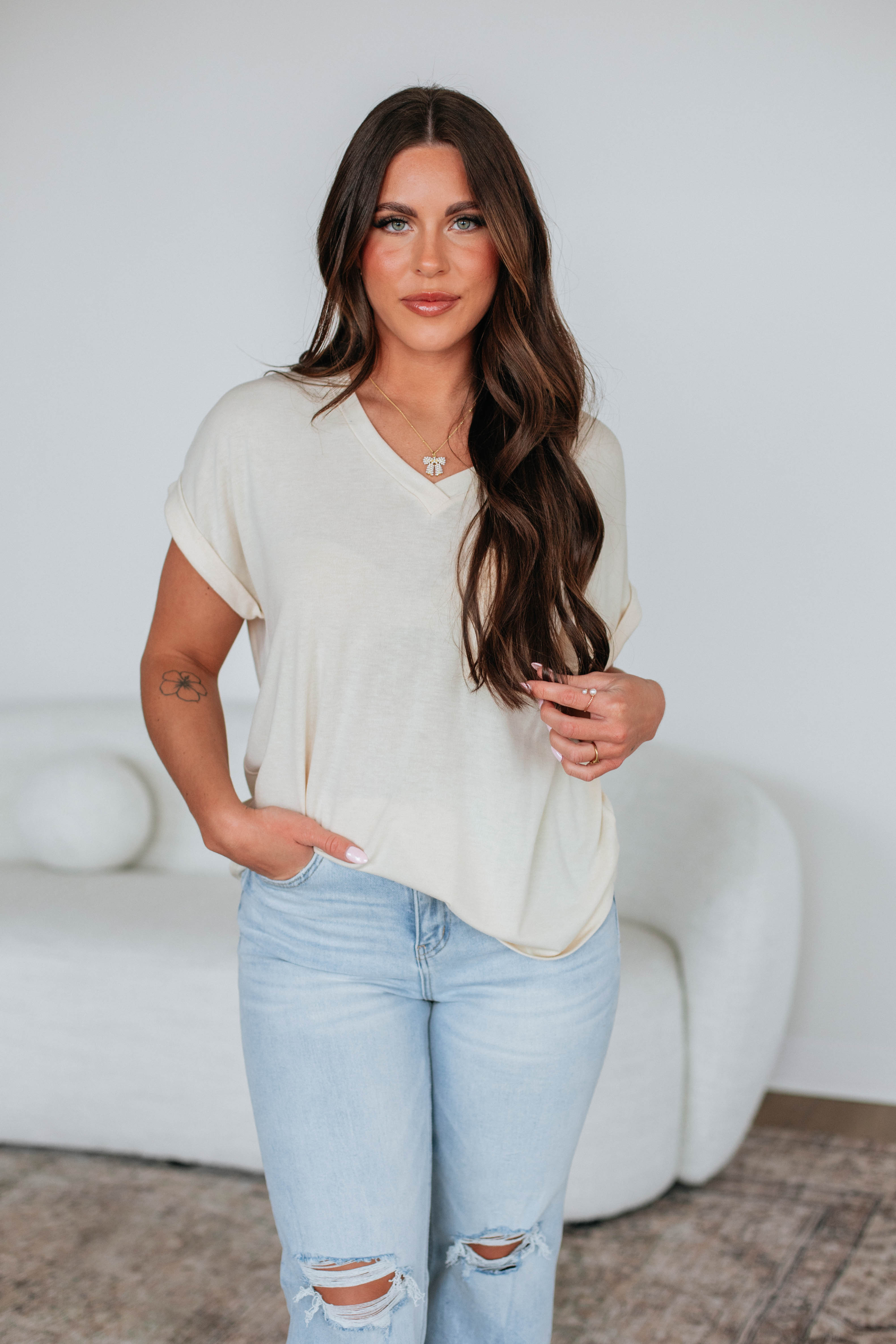 Ardell Basic Tee - Soft Cotton Crew Neck T-Shirt for Men & Women | Natural Color | Casual Everyday Wear & Layering Essential