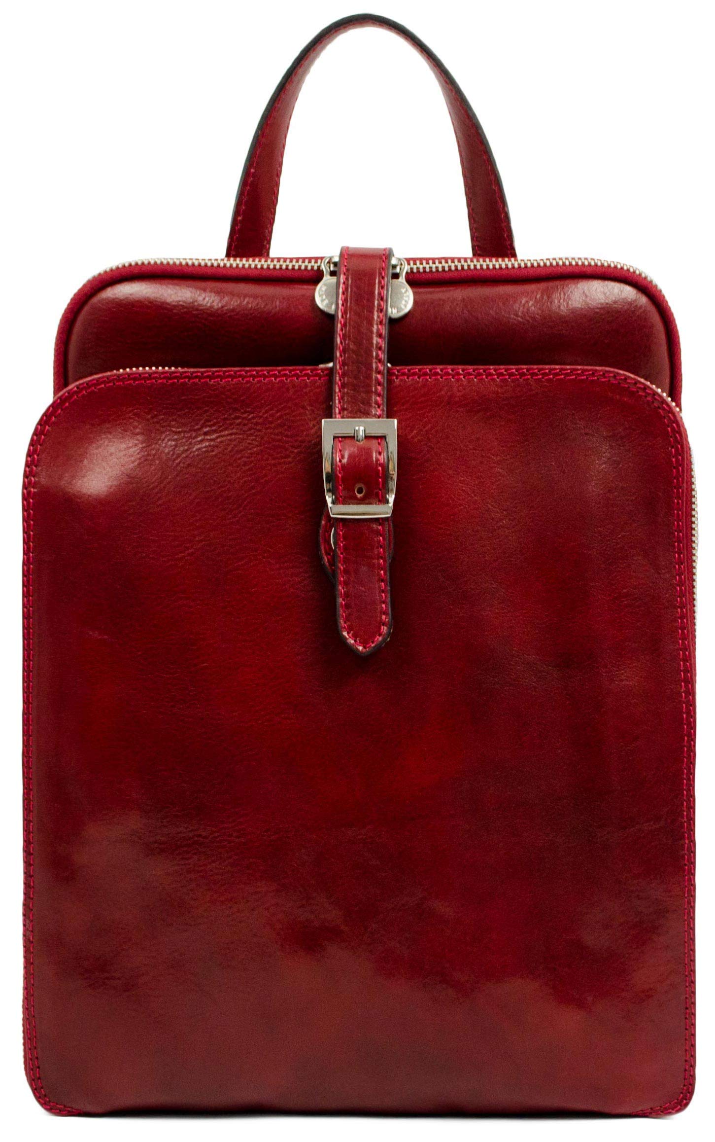 Durable Leather Backpack Convertible to Shoulder Bag - Handmade Laptop Bag for 12 Inch Devices, Stylish Daypack & Travel Rucksack - Perfect for Work, School & Outdoor Adventures
