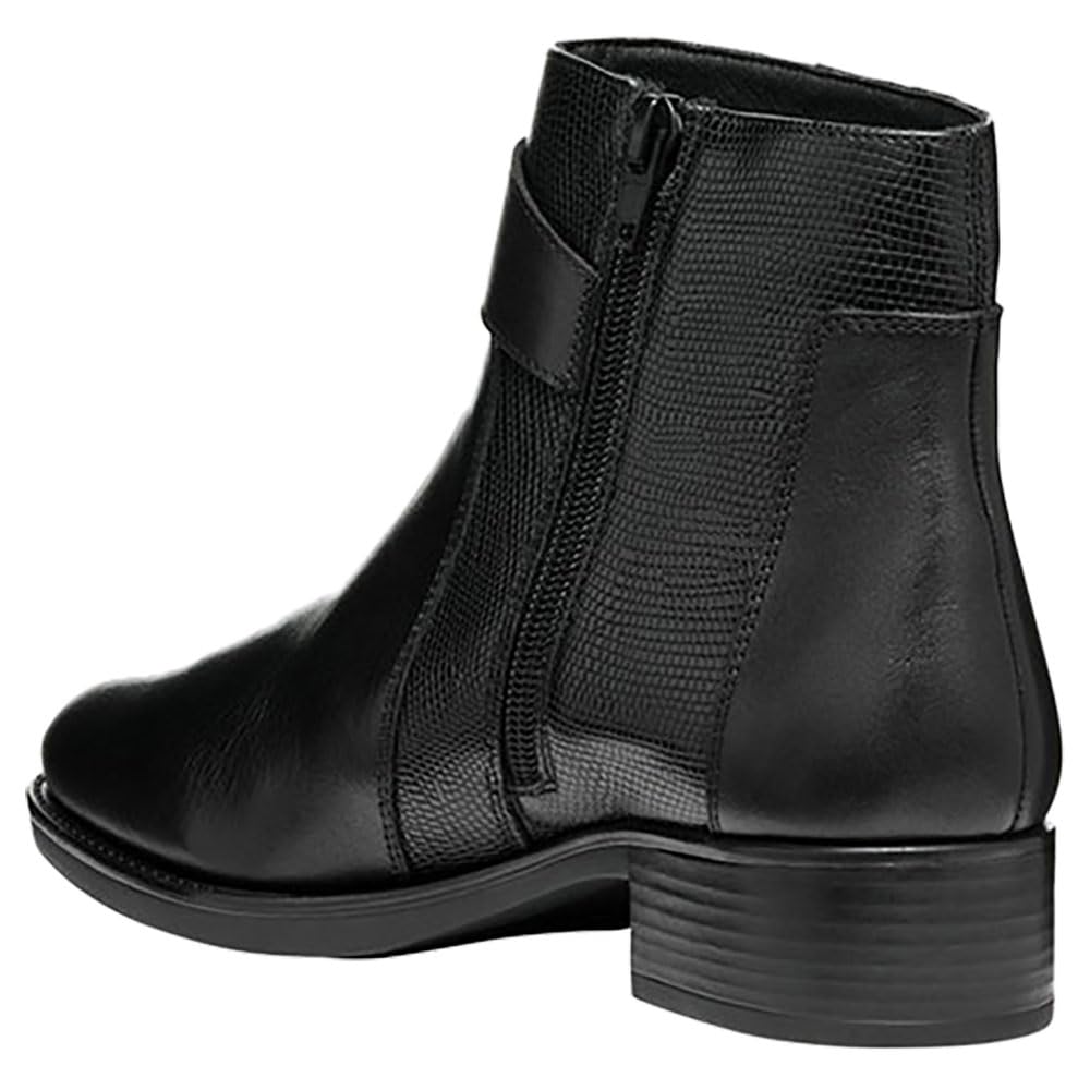 Geox Women's Felicity Tall Boot - Waterproof Leather Ankle Boots for Women, Comfortable Winter & Fall Fashion Shoes for Walking, Work & Outdoor Activities