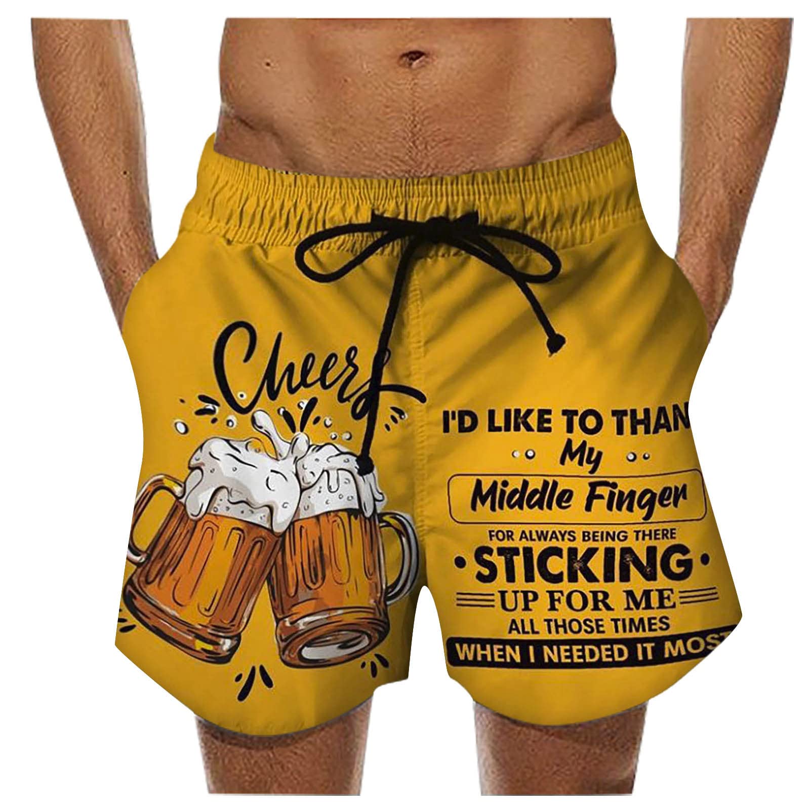 **Men's Quick Dry Swim Trunks - Comfortable Bathing Suits for Swimming, Surfing & Beach Running - Adjustable Drawstring Shorts for Casual & Active Wear**    *(Perfect for Pool Parties, Beach Vacations, Water Sports & Summer Outings)*