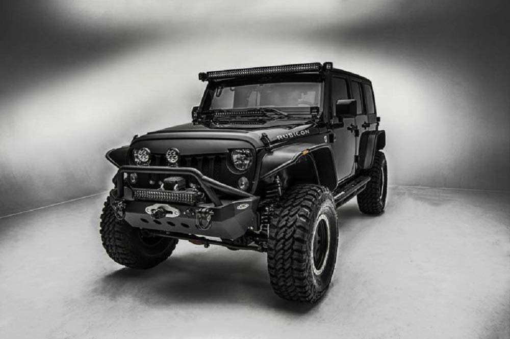 2007-2018 Jeep Wrangler JK JKU 50/52 Inch Straight LED Light Bar - Z374811 | Off-Road Lighting for Trail, Rock Crawling & Night Driving