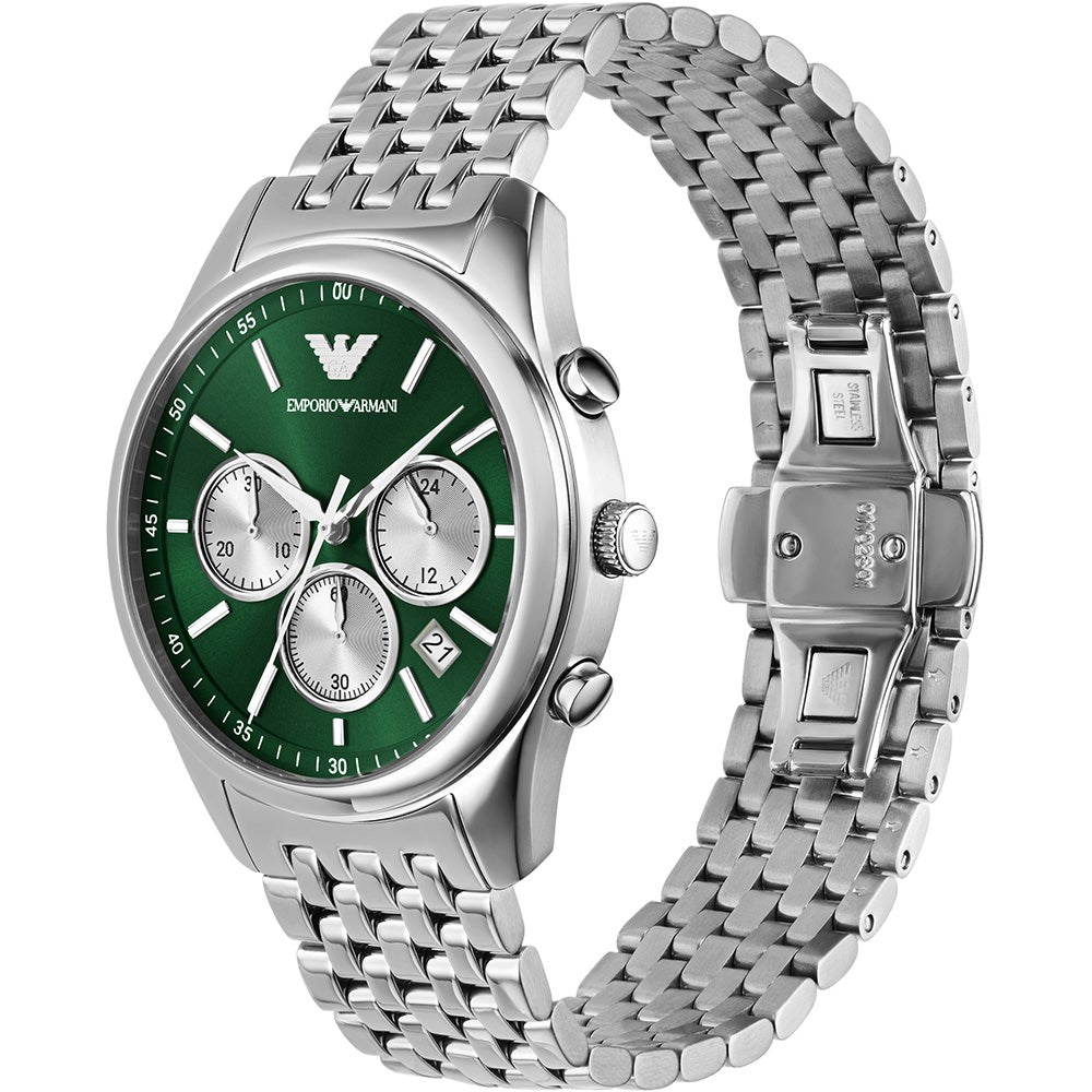 Emporio Armani AR11581 Men's Stainless Steel Chronograph Watch - Perfect for Business, Casual & Formal Occasions