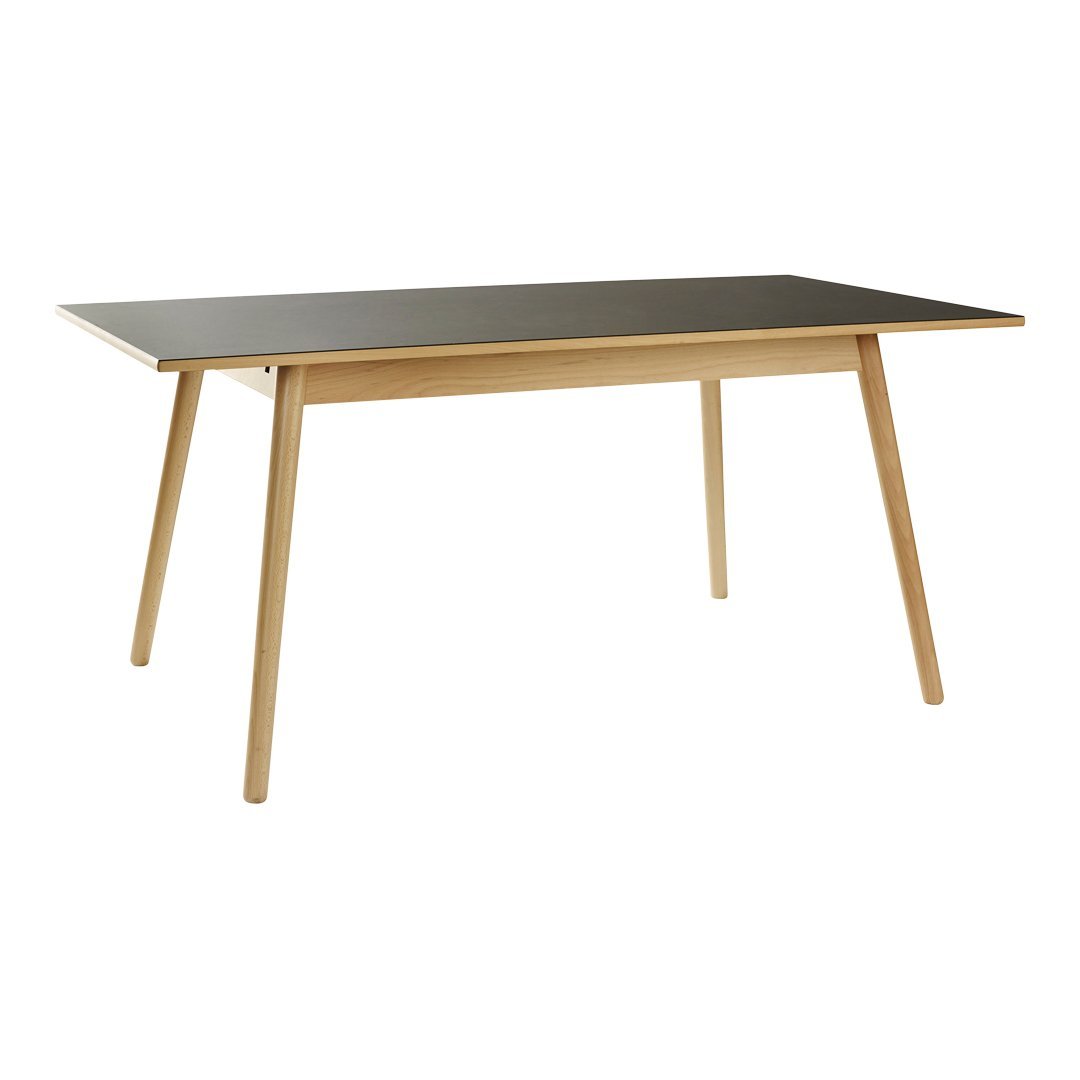 Modern C35B 6-Person Dining Table Set - Solid Wood Kitchen Table with 6 Chairs for Home, Restaurant, and Office Use