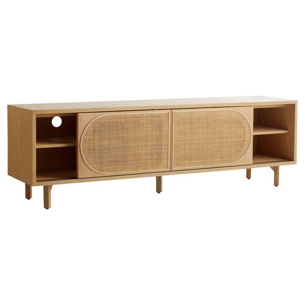 Cyan Design 11495 Lamu Oak Media Cabinet - Stylish TV Stand for Living Room, Bedroom & Home Theater Storage