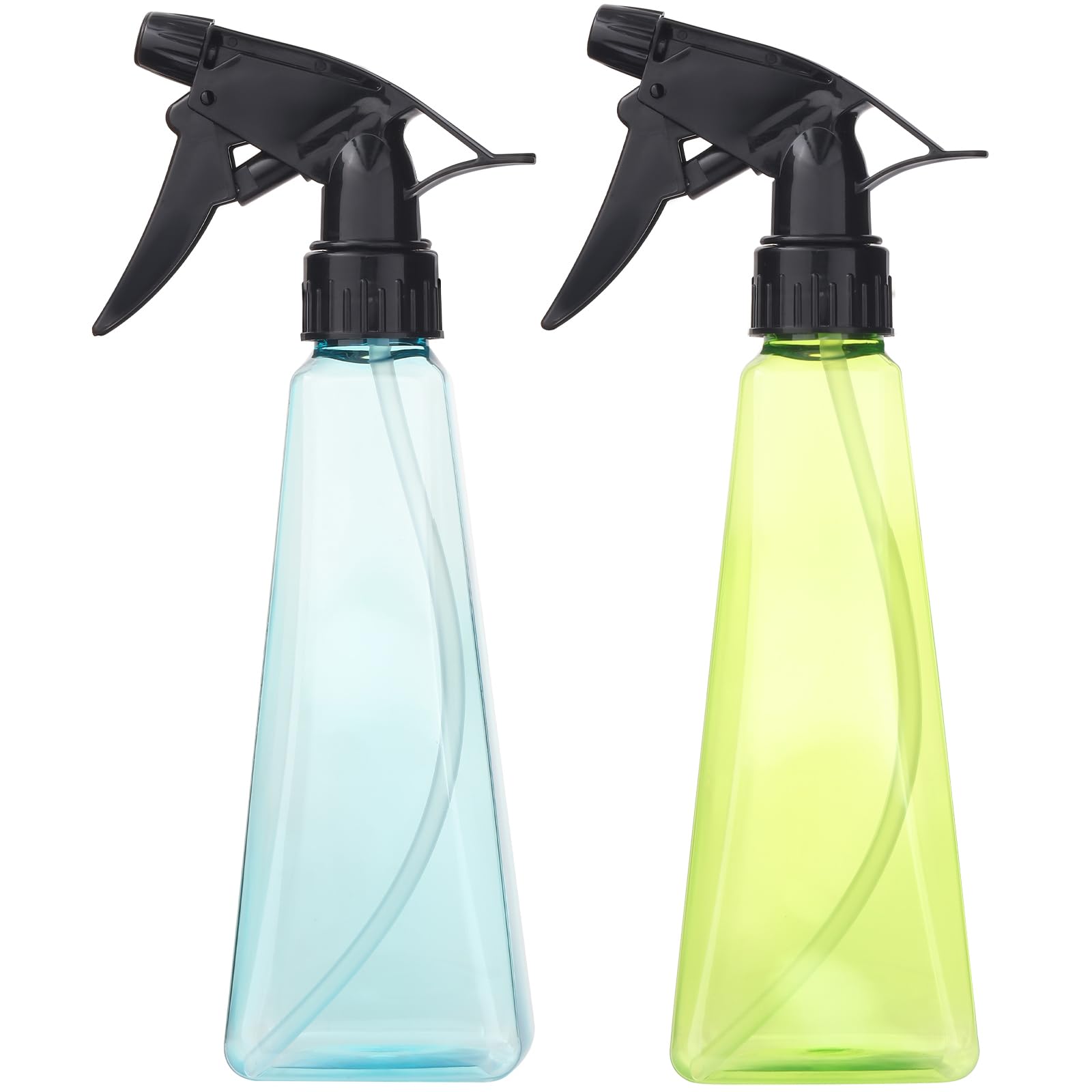 12 Oz Spray Bottles (2-Pack) - Fine Mist & Stream Settings - BPA-Free Plastic Water Sprayer for Hair Styling, Plant Care, Home Cleaning, Cooking, BBQ Grilling & Pet Grooming - Leak Proof Empty Spray Bottles - Perfect for Salon, Garden & Kitchen Use