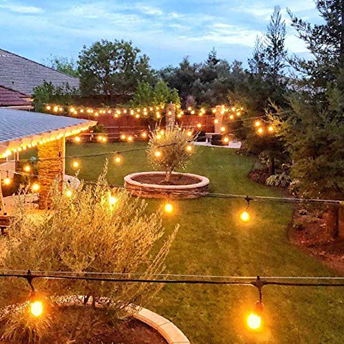 Shatterproof LED String Lights - Waterproof Outdoor Fairy Lights, Warm White 2200K, 70LM Brightness, E26 Base (15 Pack) - Perfect for Patio, Garden, Wedding & Christmas Decorations
