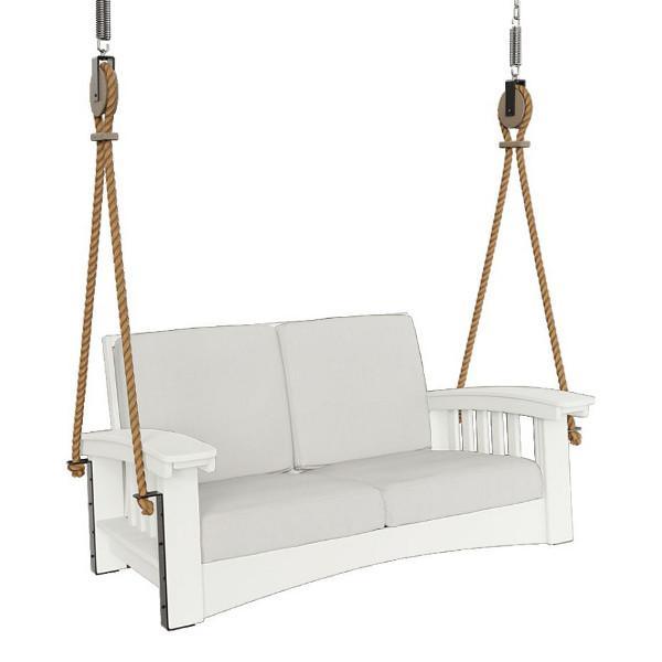 Premium Mission Lounge Rope Swing - Heavy Duty Indoor/Outdoor Hanging Chair for Backyard, Patio & Nursery - Perfect for Relaxation, Reading & Playtime