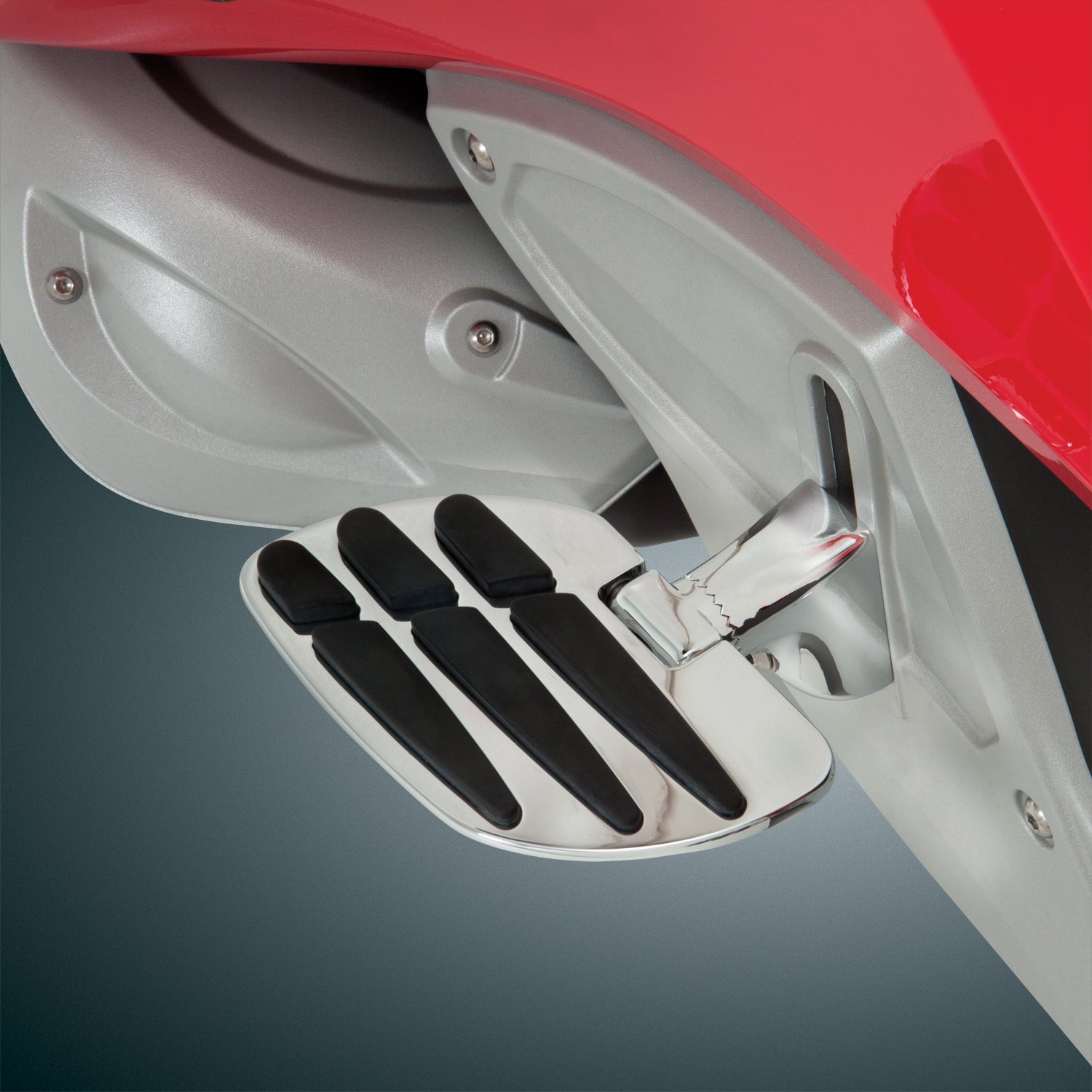 Show Chrome Accessories 41-157 Passenger Floorboard System for Motorcycles - Comfortable Footrest for Long Rides & Touring