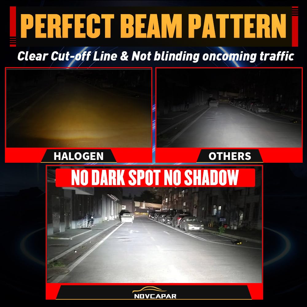 2024 Newest H4/9003/HB2 LED Bulbs - 30000LM 1000% Brighter Hi/Low Beam Headlight, 6500K Cool White, 150W with Cooling Fan, Plug & Play Mini Size for Cars, Trucks, SUVs - Perfect for Night Driving & Foggy Conditions (Pack of 2)