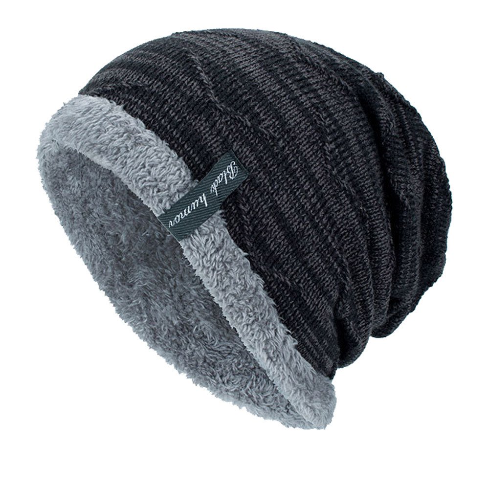Unisex Knit Cuffed Slouchy Beanie Skull Cap - Warm Winter Hat for Men & Women | Soft Stretchy Mariya Design for Outdoor Activities, Snow Sports & Casual Fashion