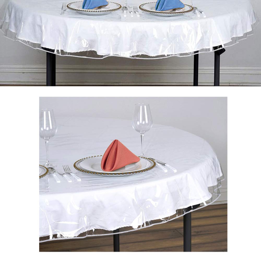 Heavy Clear Vinyl Tablecloth 54x72