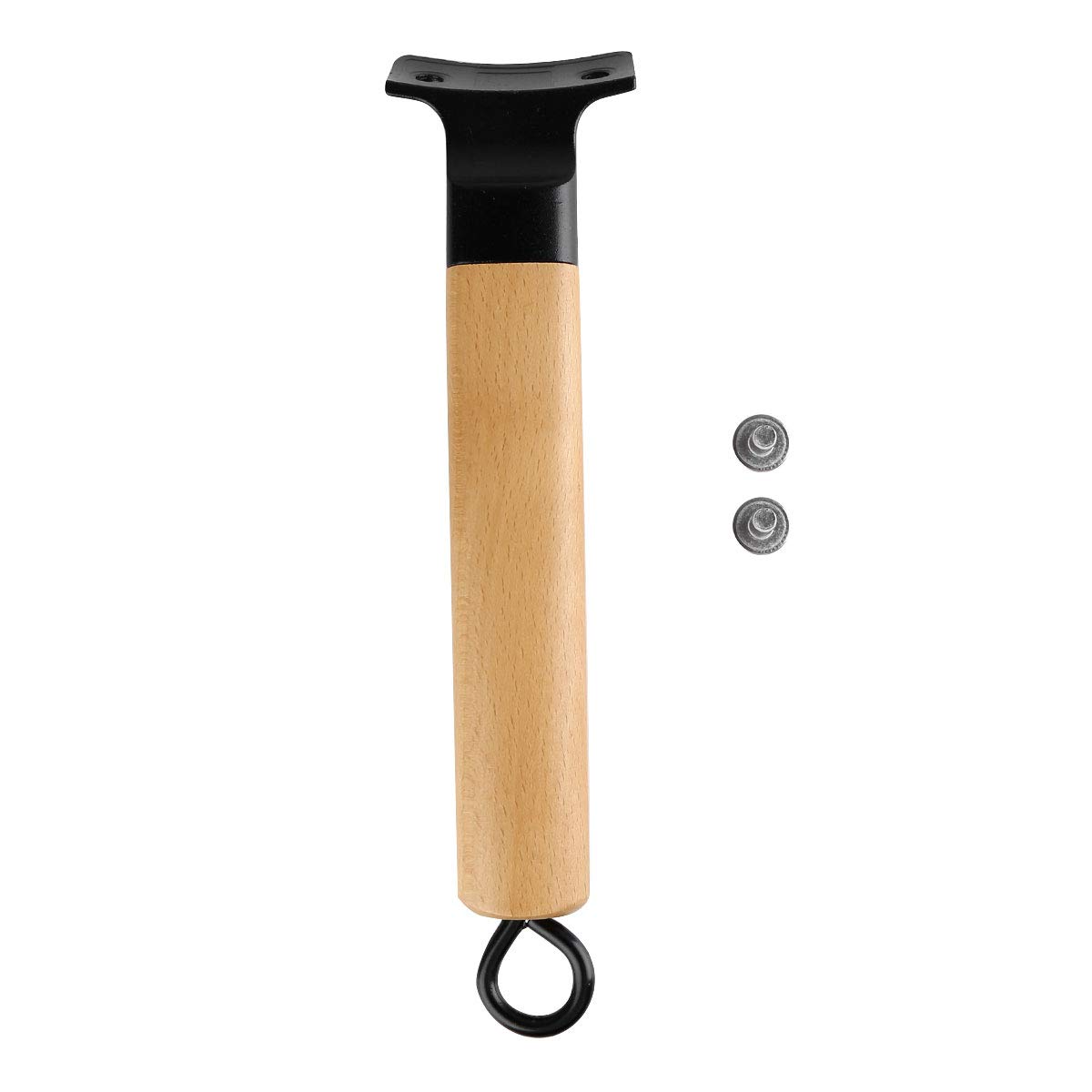 Heat-Resistant Wooden Replacement Pot Handle - Non-Slip Long Handle Grip for Wok, Frying Pan & Saucepan - Durable Kitchen Cookware Accessory (Wood Color) - Perfect for Sauteing, Stir-Frying & Grilling