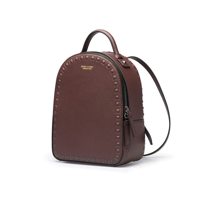 Vegan Leather Studded Backpack for Women - Stylish & Cruelty-Free Laptop Bag for Work, School & Travel | Trendy Boho Chic Accessory