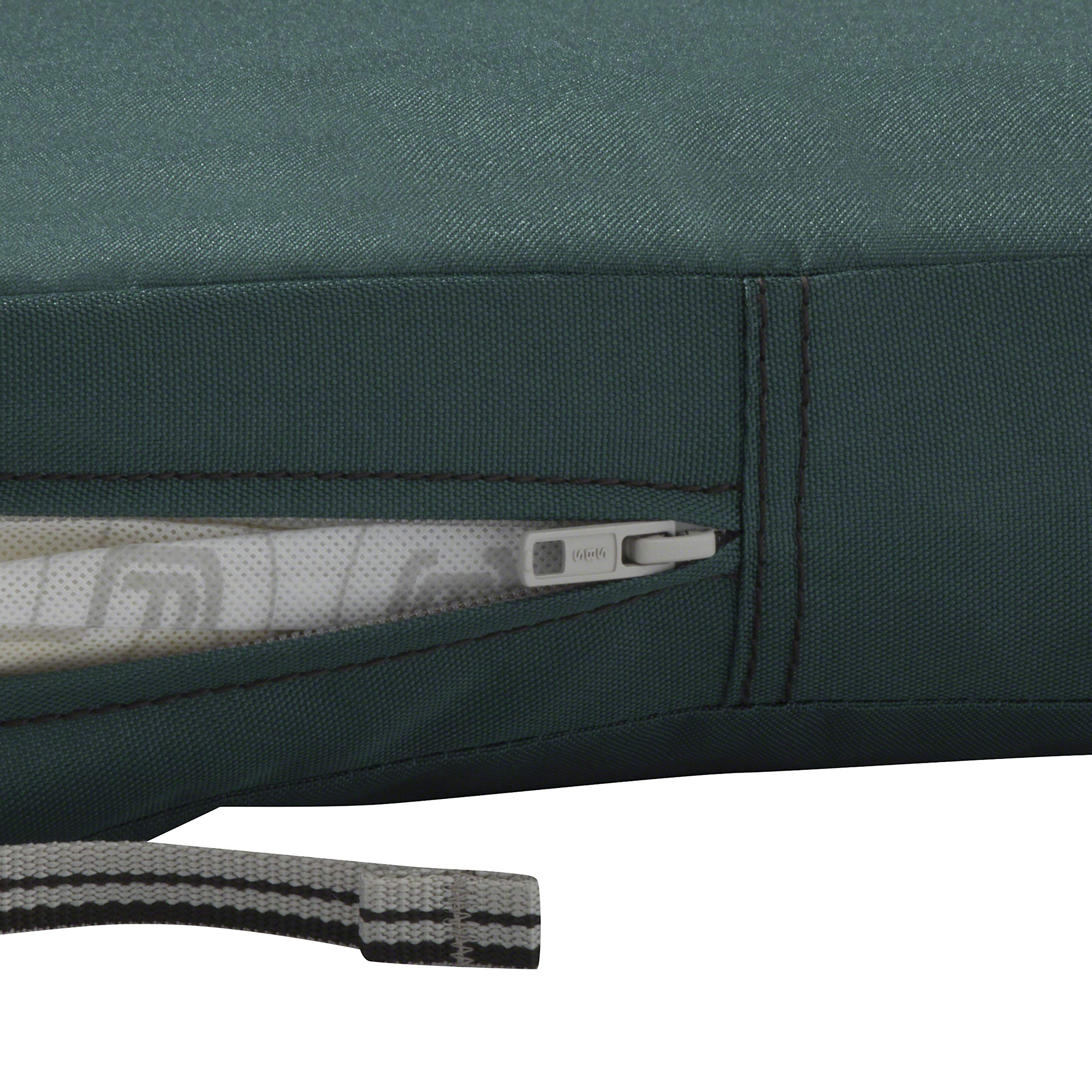 Ravenna Patio Back Cushion Cover - Durable Outdoor, Mallard Green, 25x22x4in - Perfect for Garden & Deck