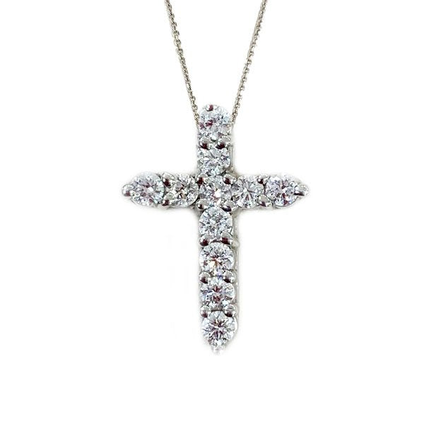 14K White Gold Diamond Pendant Necklace for Women - Elegant Solitaire Pendant Jewelry Gift for Anniversary, Valentine's Day & Special Occasions