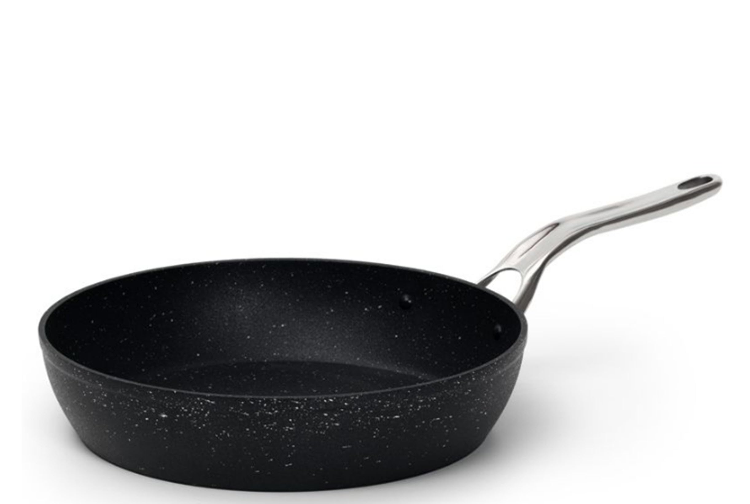 Starfrit The Rock Classic 10-Inch (26cm) Non-Stick Deep Fry Pan - Heavy Duty Forged Aluminum Cookware - Oven & Dishwasher Safe - PFOA Free - Easy Clean Surface - Perfect for Frying, Sautéing & Baking at Home