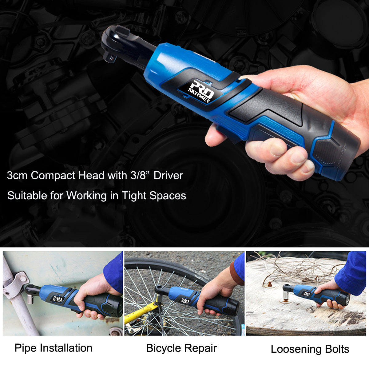 **Best Cordless Ratchet Wrench Set for Auto Mechanics - Electric Power Tool Kit for Car Repair, DIY & Home Garage Use**