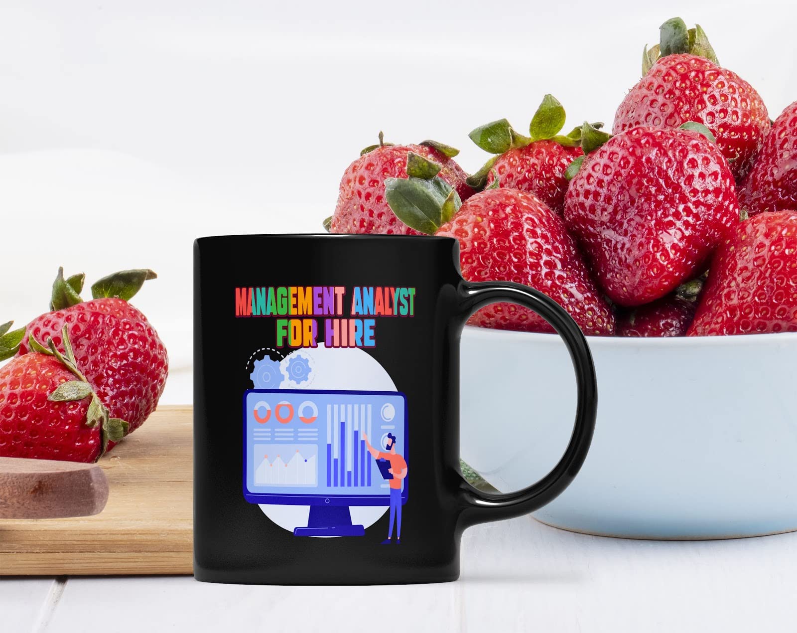 Funny Management Analyst Coffee Mug - Perfect Gift for Analysts, Coworkers, Family, Father & Mother - Great for Holidays, Birthday & New Year - Ideal for Office Use, Home & Gifting (Design #543612)