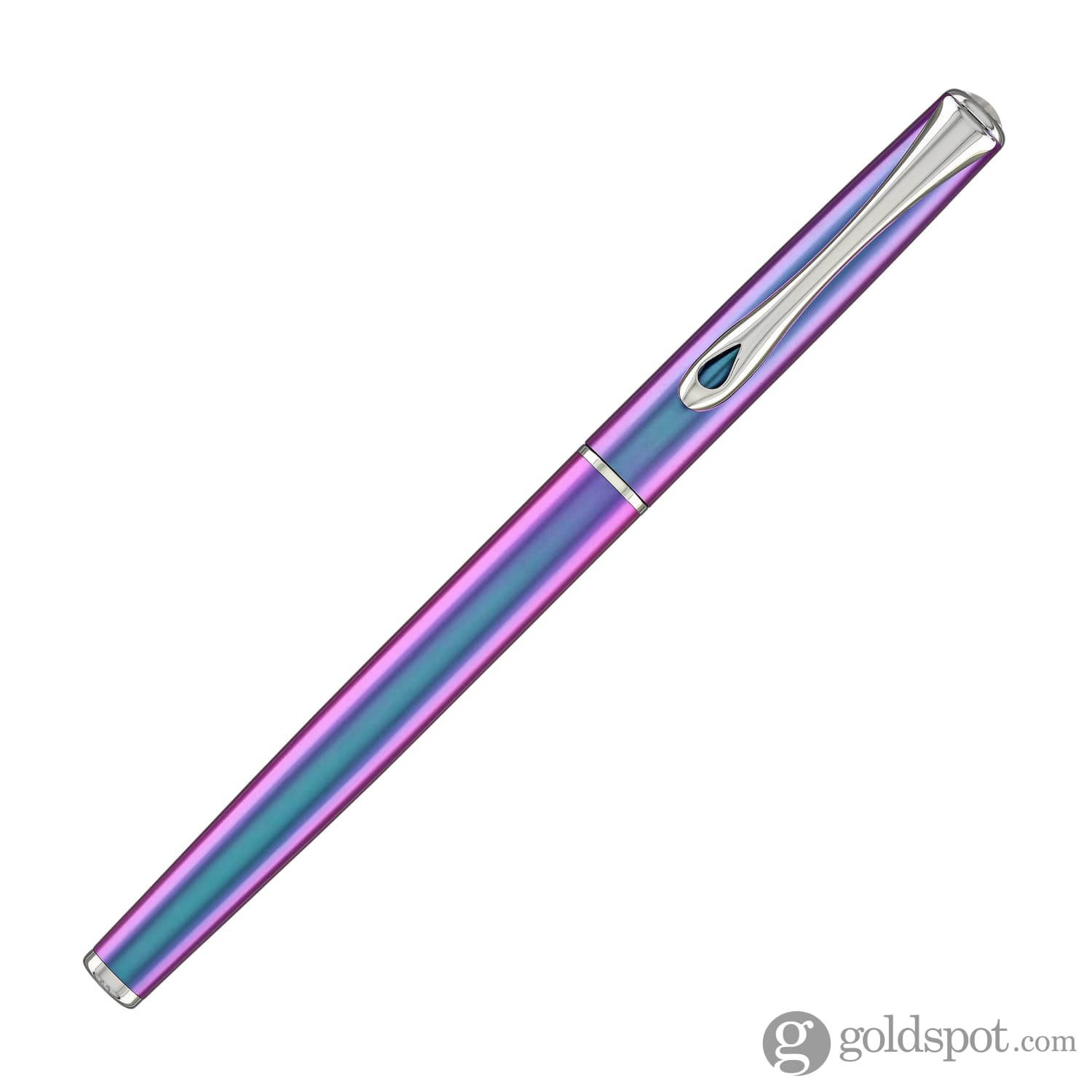 Premium Diplomat Traveller Fountain Pen - Funky Petrol Blue Ink Luxury Writing Instrument for Professionals & Collectors - Perfect for Business Signatures, Journaling & Gift Giving