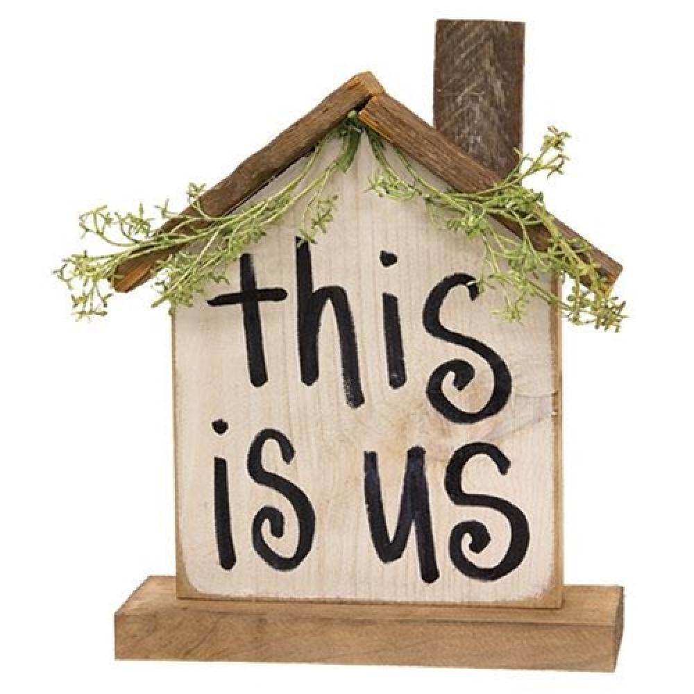 This is Us Wooden Farmhouse Decor - Rustic Home Decor for Living Room, Bedroom, or Kitchen - Perfect for Farmhouse Style Interior Design