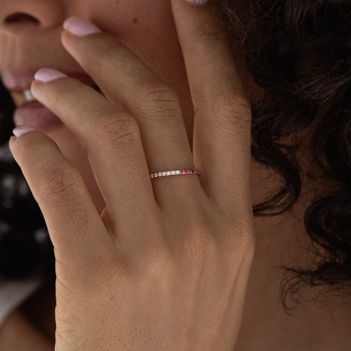 Stackable Half & Half Silicone Rings for Women - Durable & Comfortable Wedding Bands for Everyday Wear, Gym, Swimming & Travel