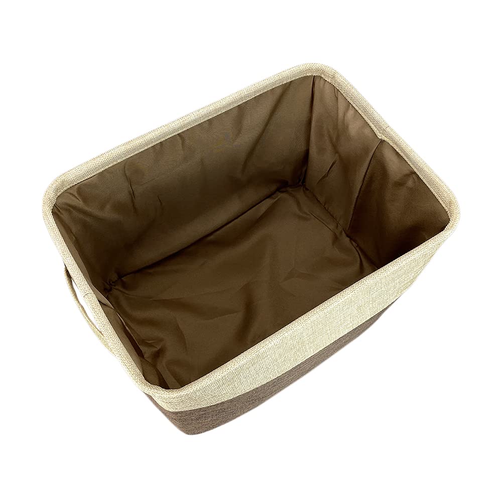 Personalized Foldable Storage Basket with Cute Shih Tzu Design - Collapsible Fabric Pet Toy Organizer Bin with Handles for Home, Closet & Shelf Organization - Durable Brown & White Storage Cube - Perfect for Pet Toy Storage, Kids' Room & Bedroom Organization
