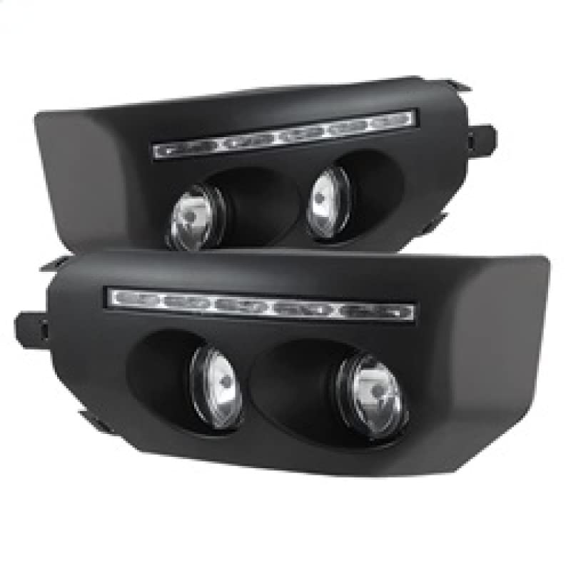 Spyder Auto 5075161 LED Fog Lights - Black/Clear - High Performance Fog Lights for Trucks, SUVs & Cars - Enhance Visibility in Rain, Snow & Foggy Conditions
