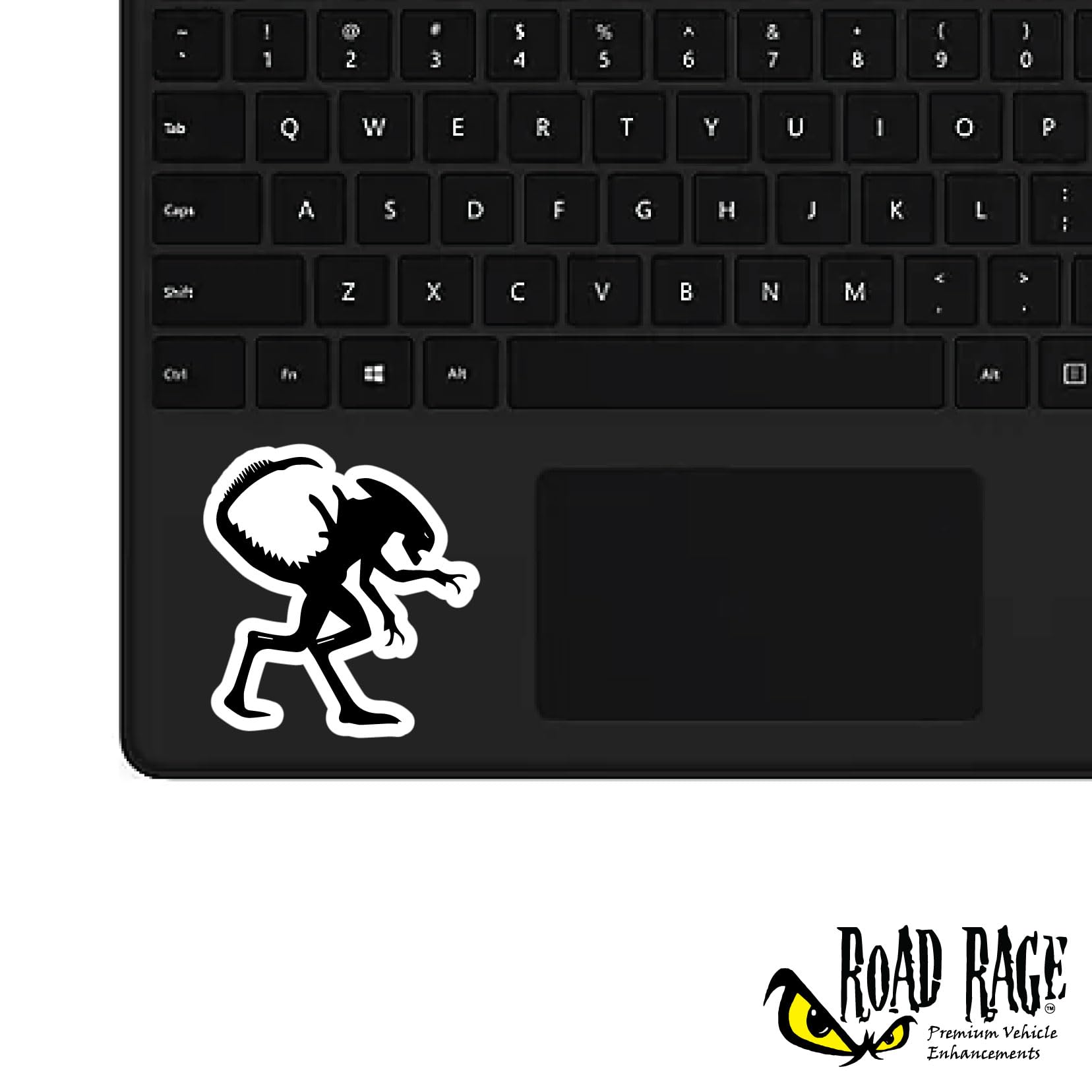 Premium Alien Evolution Vinyl Decals for Cars, Trucks, Computers & Walls - Permanent Bumper Stickers for Any Smooth Surface (Black, 1 Pack) - Perfect for Car Enthusiasts, Office Decor & Personalizing Devices