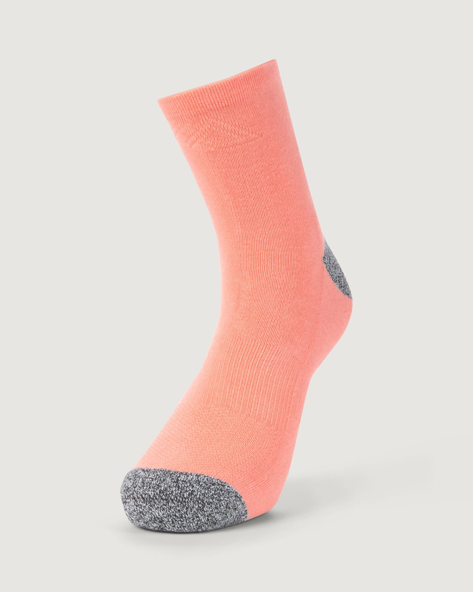 Accion driMOTION Quarter Crew Socks - 2 Pack White & Blush Pink - Moisture-Wicking Athletic Socks for Running, Gym & Everyday Wear