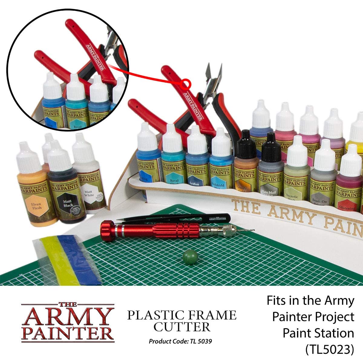The Army Painter Heavy Duty Plastic Frame Cutter - Precision Flush Cut Pliers for Miniature Models & Crafts | Side Cutters with Safety Grip | Perfect for Warhammer, D&D Miniatures & DIY Projects