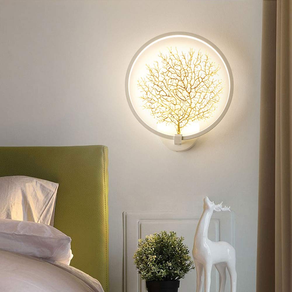 Nordic Style Wall Mounted Light - Creative Sea Tree Design LED Wall Lamp for Living Room, Bedroom, Hotel & Restaurant Decor | Energy Efficient Indoor Lighting for Homes, Villas, Bars & Reading Spaces
