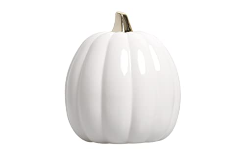 White Ceramic Pumpkin